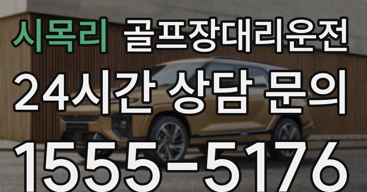 골프장대리운전 서비스