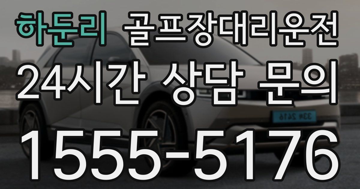 골프장대리운전 서비스
