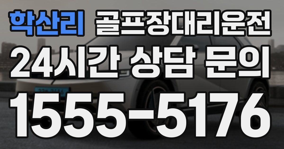 골프장대리운전 서비스