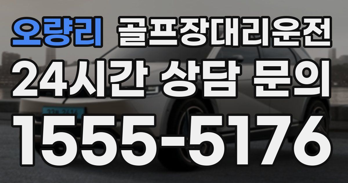 골프장대리운전 서비스
