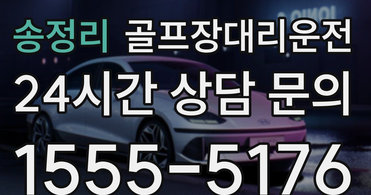 골프장대리운전 서비스