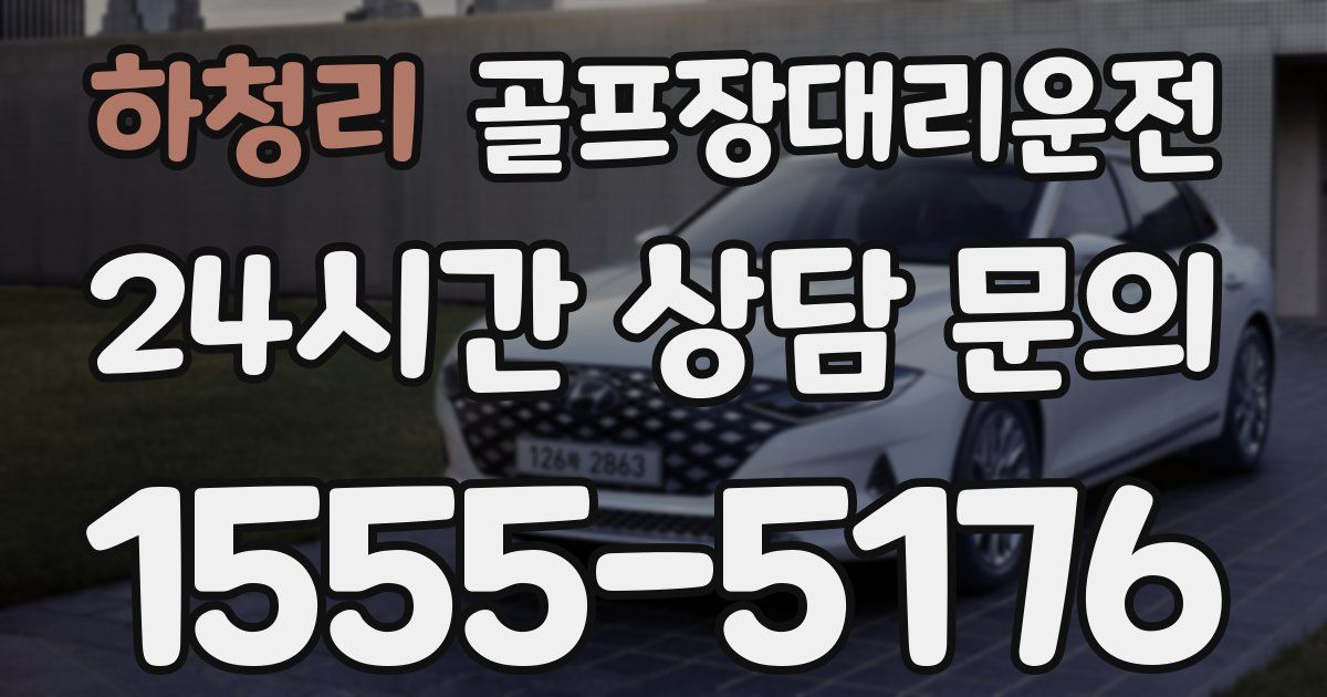 골프장대리운전 서비스