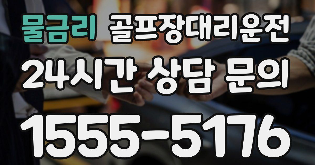 골프장대리운전 서비스