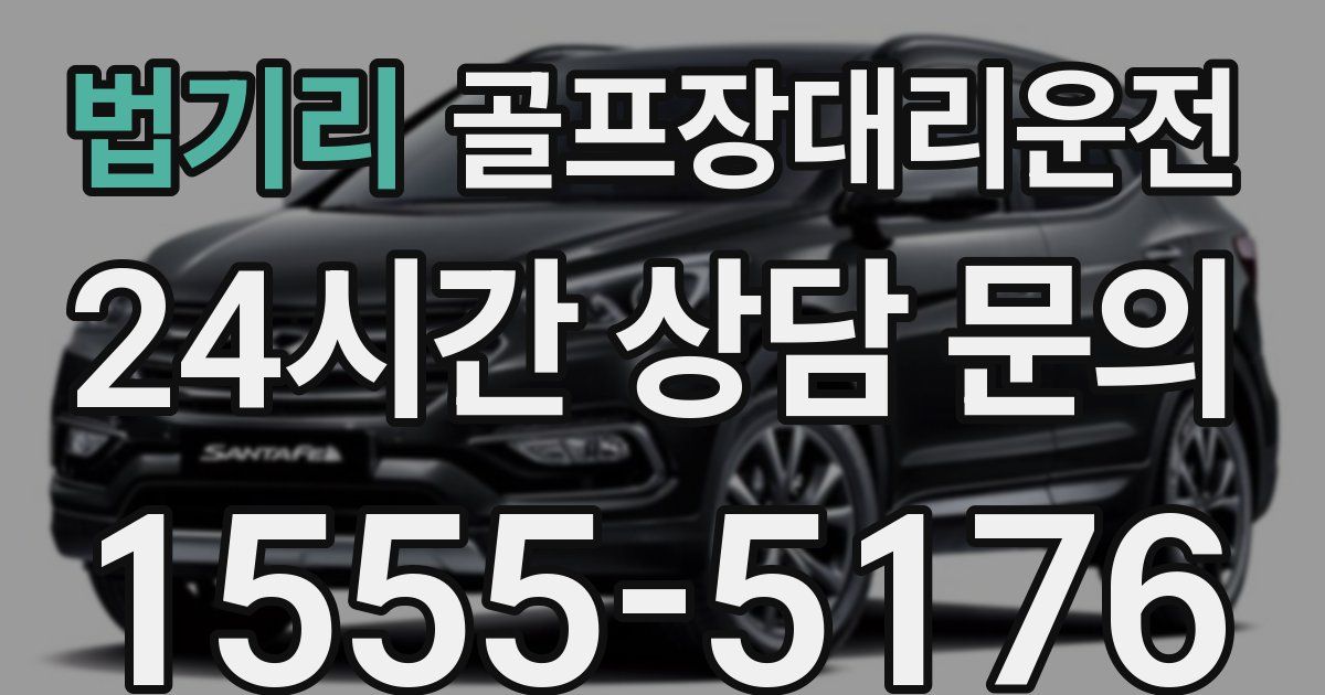 골프장대리운전 서비스