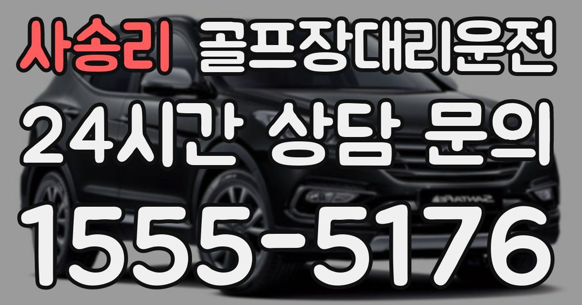 골프장대리운전 서비스