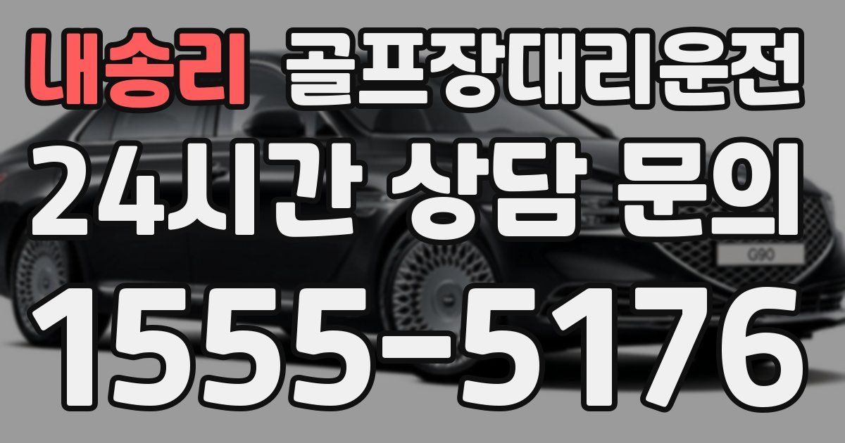 골프장대리운전 서비스