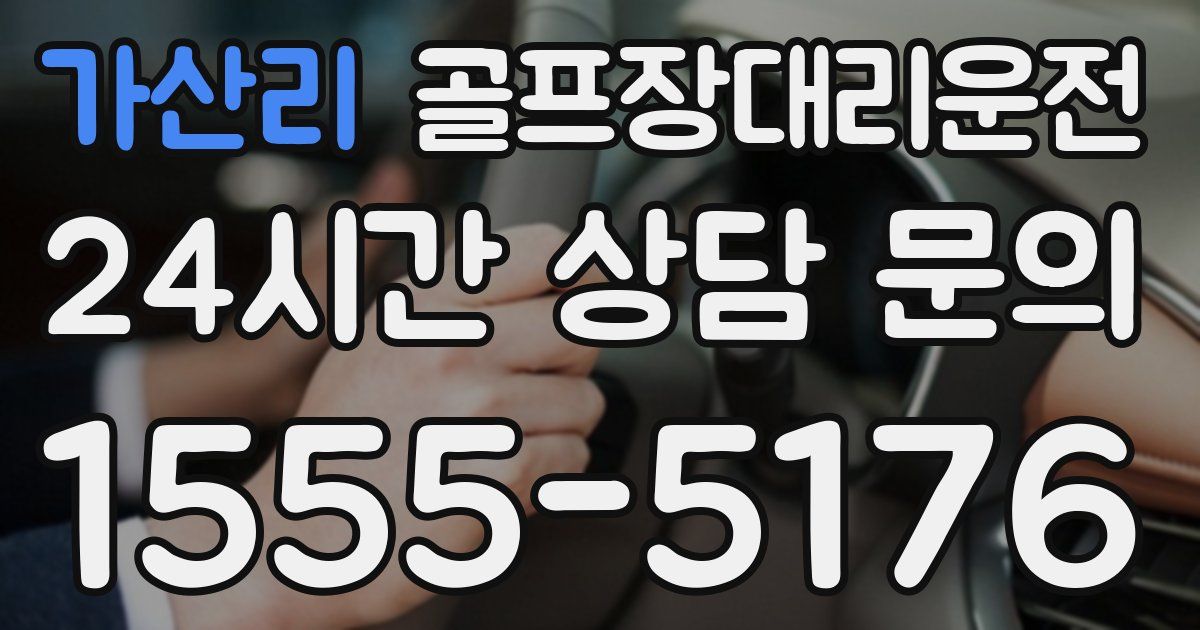 골프장대리운전 서비스