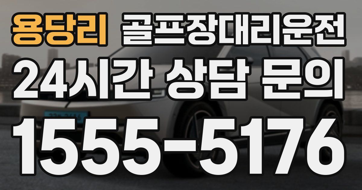 골프장대리운전 서비스