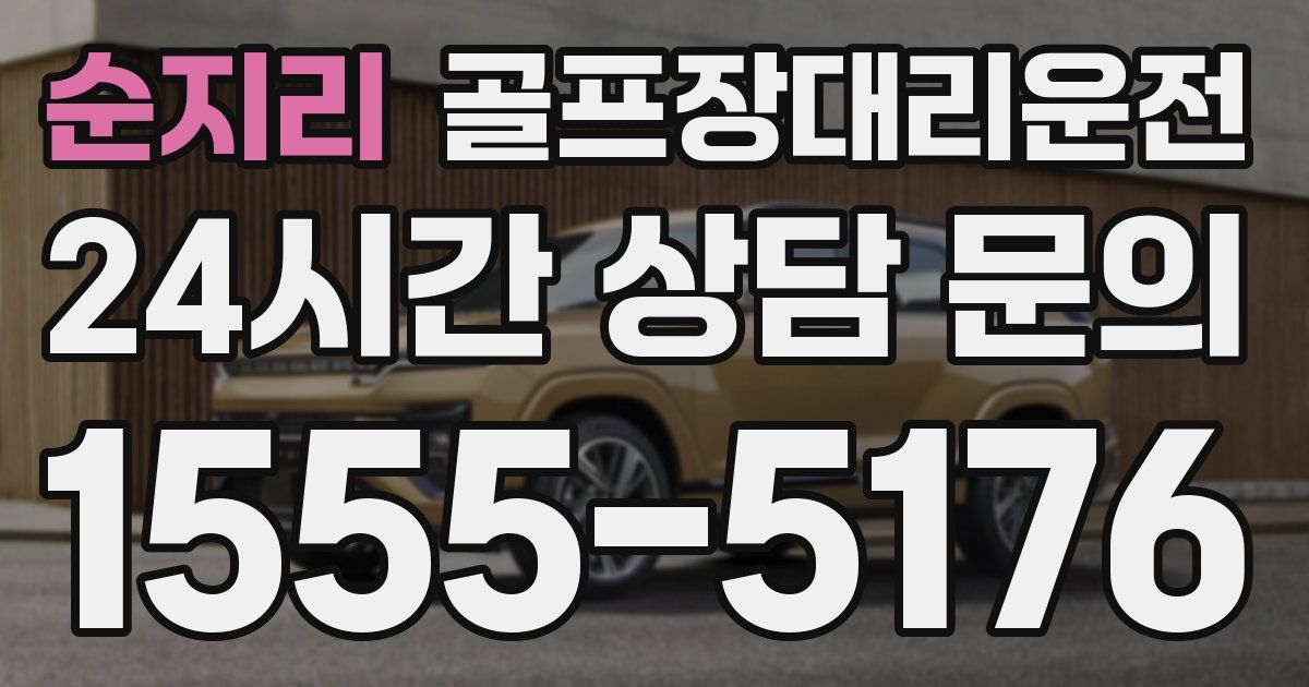 골프장대리운전 서비스