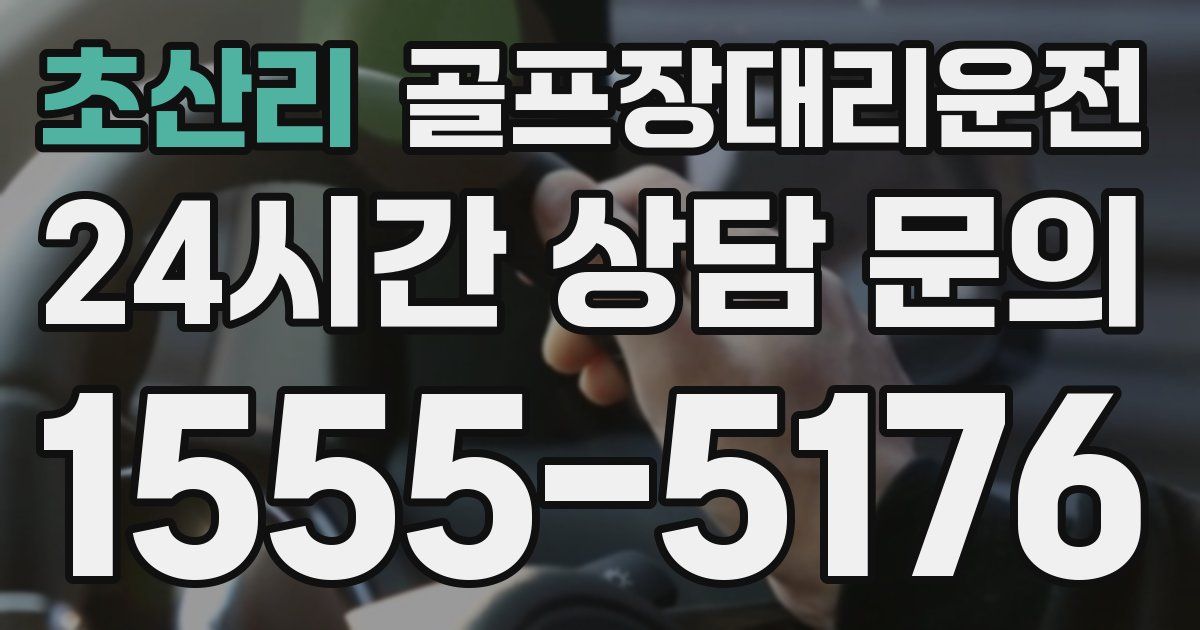 골프장대리운전 서비스
