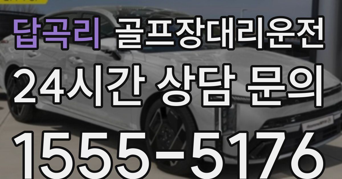 골프장대리운전 서비스