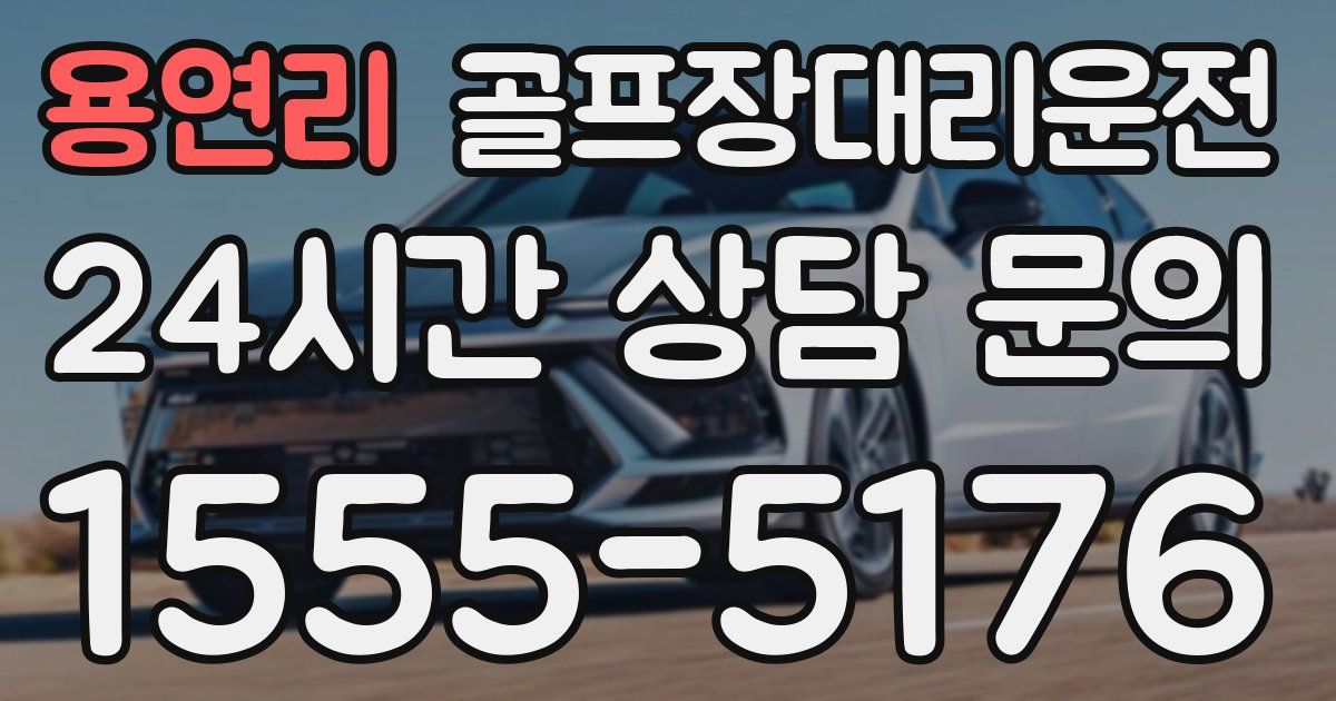 골프장대리운전 서비스