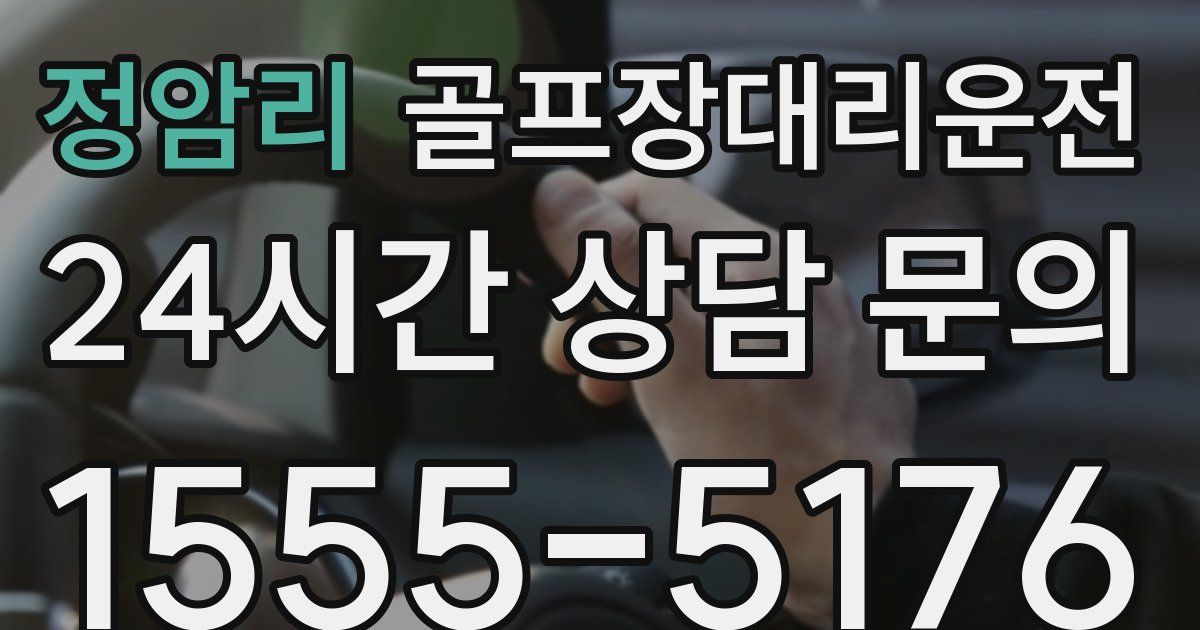 골프장대리운전 서비스