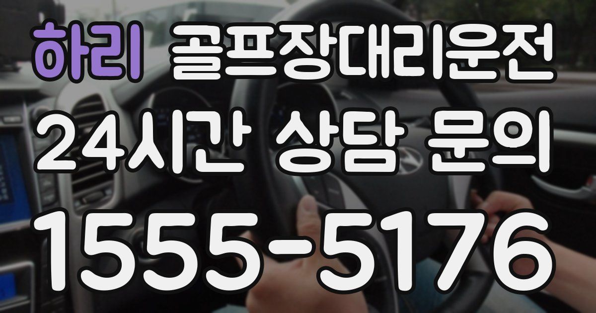 골프장대리운전 서비스