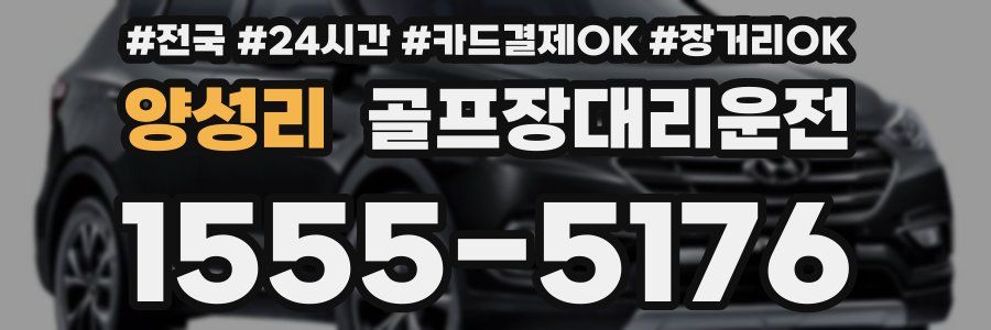 양성리 골프장대리운전