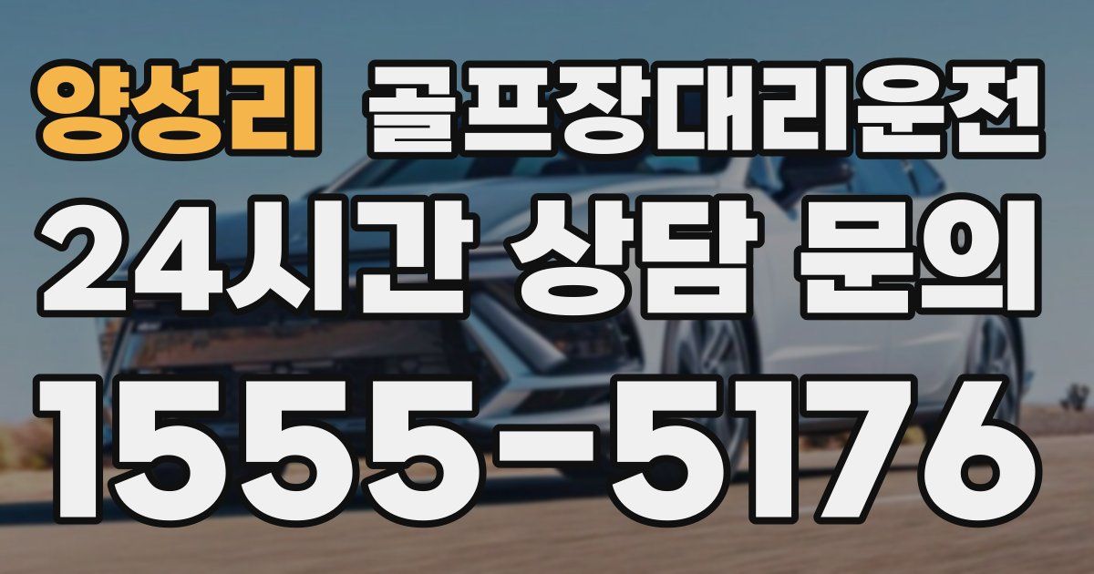 골프장대리운전 서비스