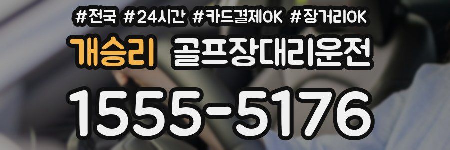 개승리 골프장대리운전