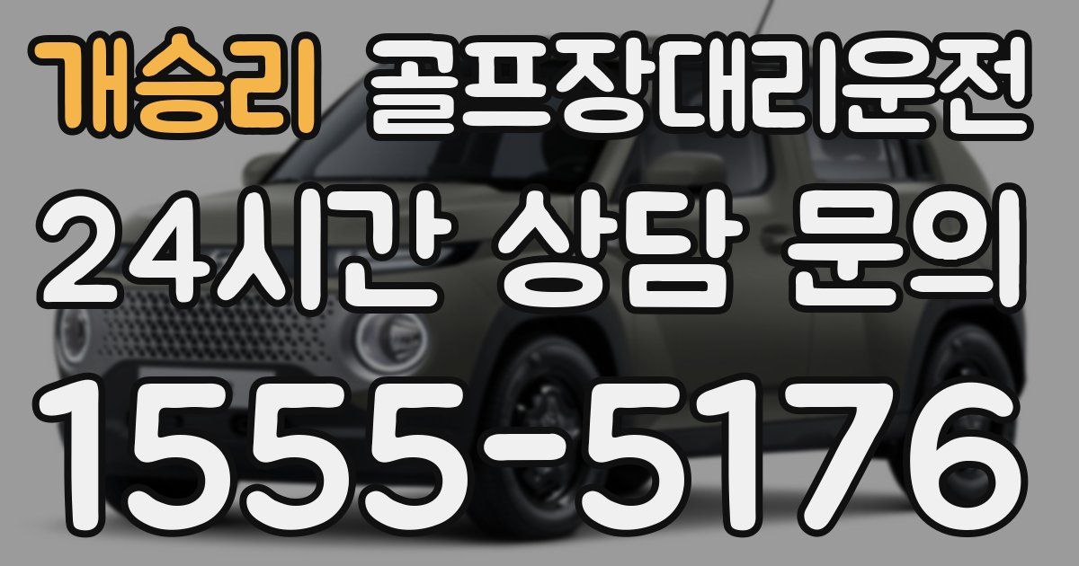 골프장대리운전 서비스