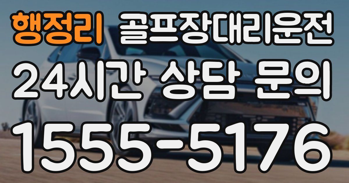 골프장대리운전 서비스