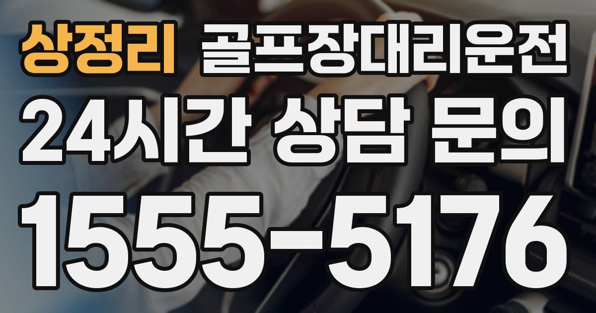 골프장대리운전 서비스