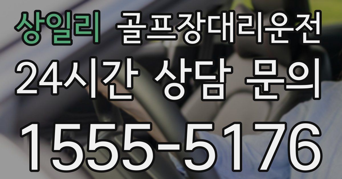 골프장대리운전 서비스