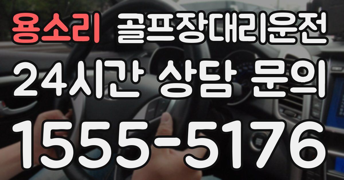 골프장대리운전 서비스