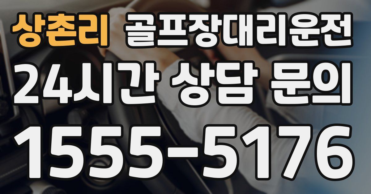 골프장대리운전 서비스