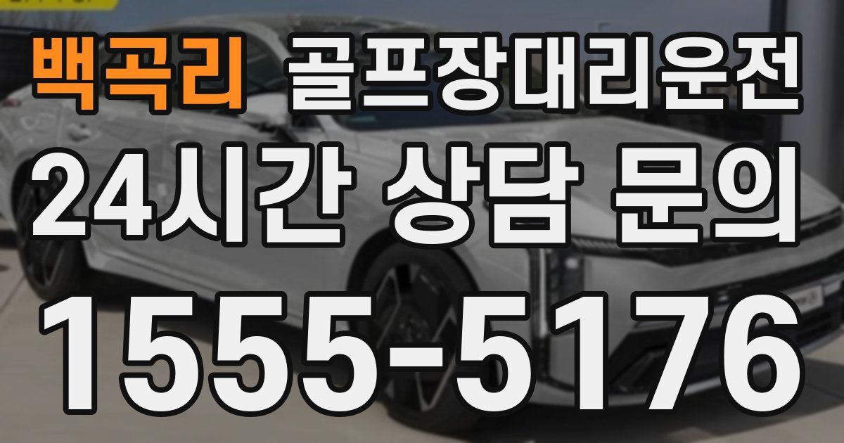 골프장대리운전 서비스
