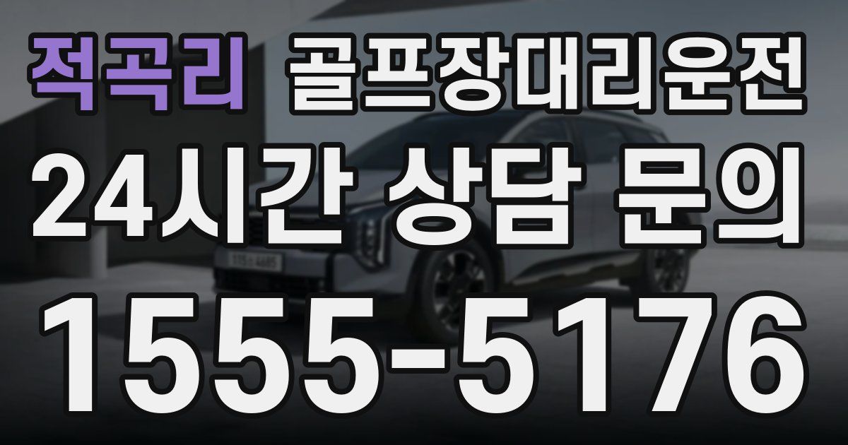 골프장대리운전 서비스