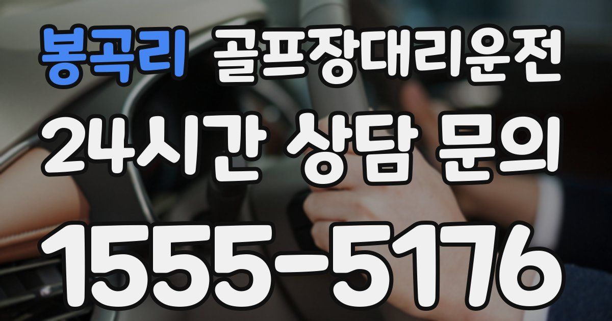 골프장대리운전 서비스