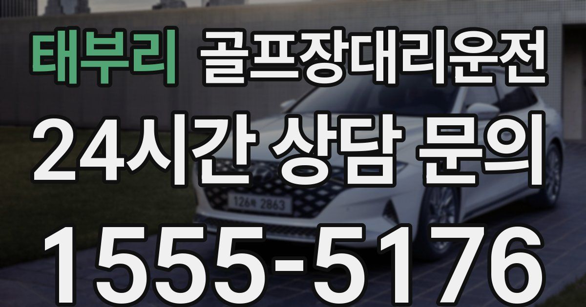 골프장대리운전 서비스