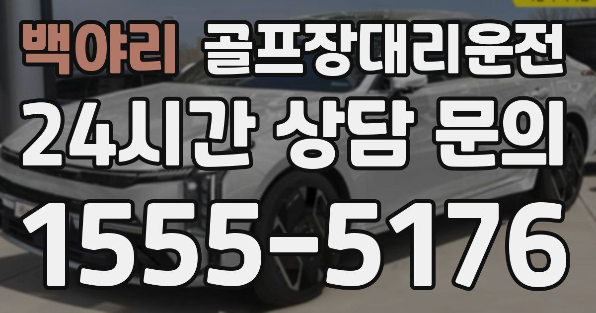 골프장대리운전 서비스