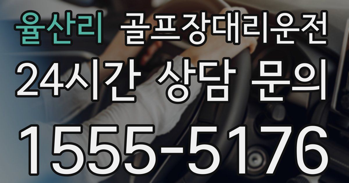 골프장대리운전 서비스