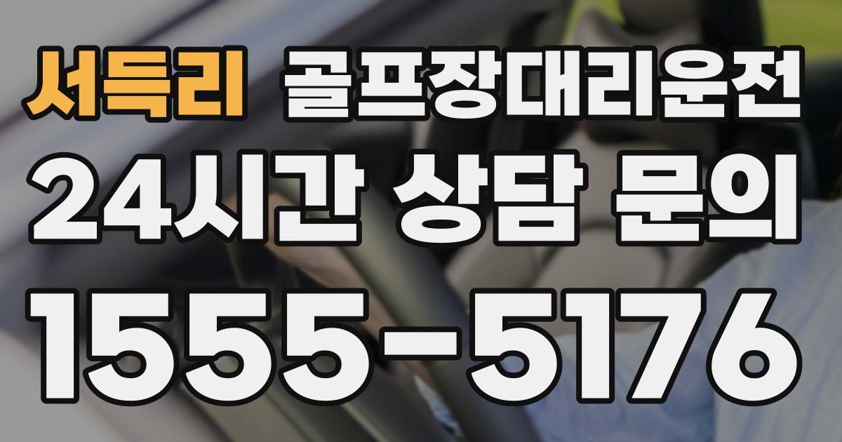 골프장대리운전 서비스