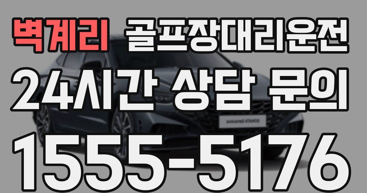 골프장대리운전 서비스