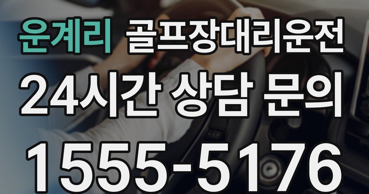골프장대리운전 서비스