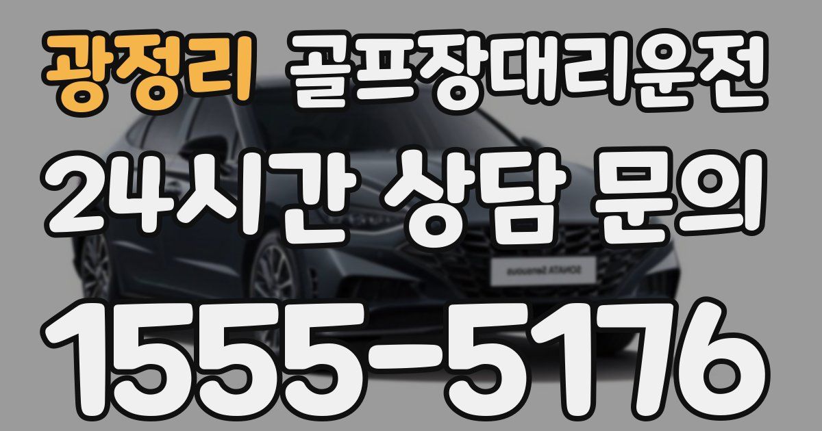 골프장대리운전 서비스