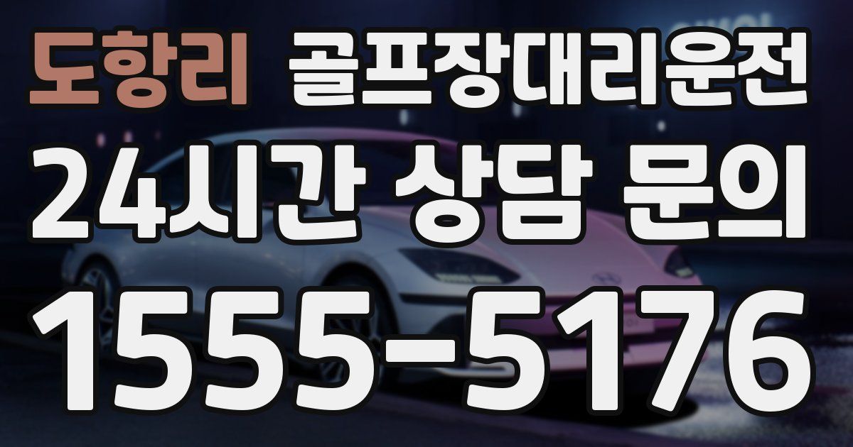 골프장대리운전 서비스
