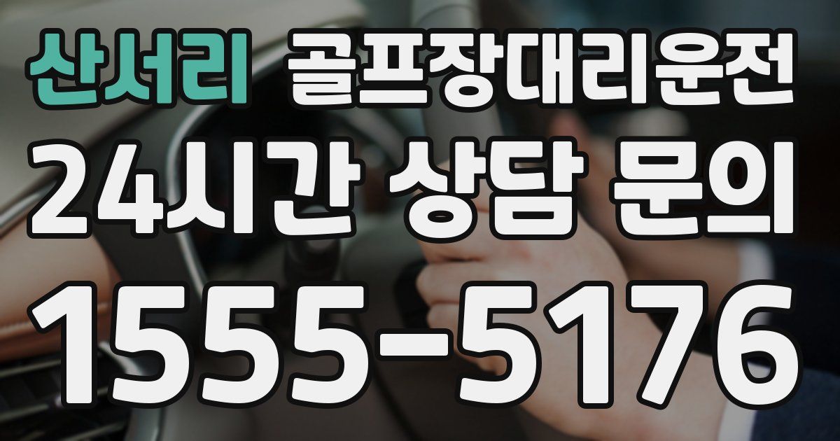 골프장대리운전 서비스