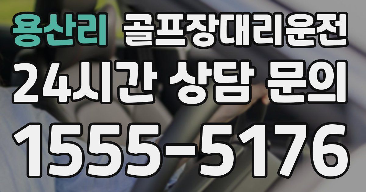 골프장대리운전 서비스