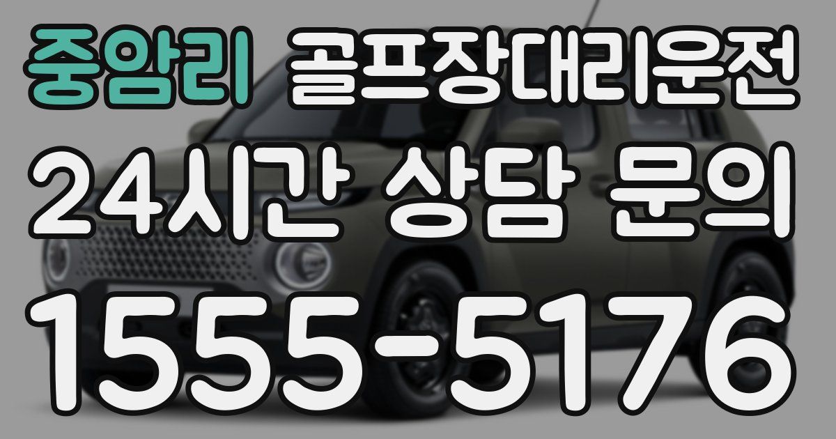 골프장대리운전 서비스