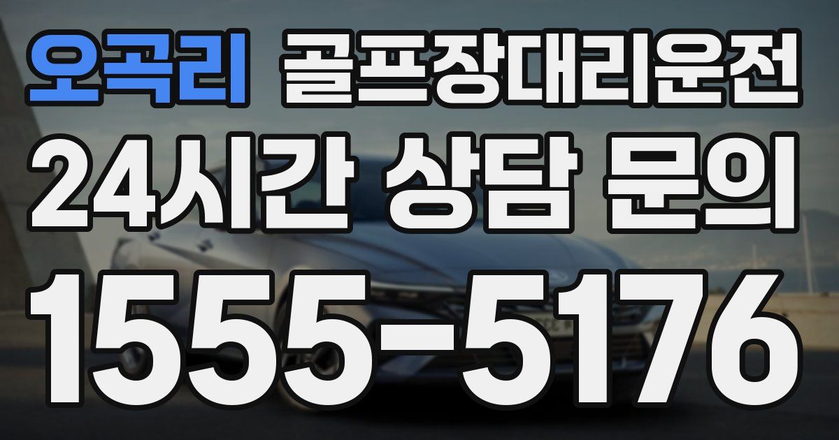 골프장대리운전 서비스