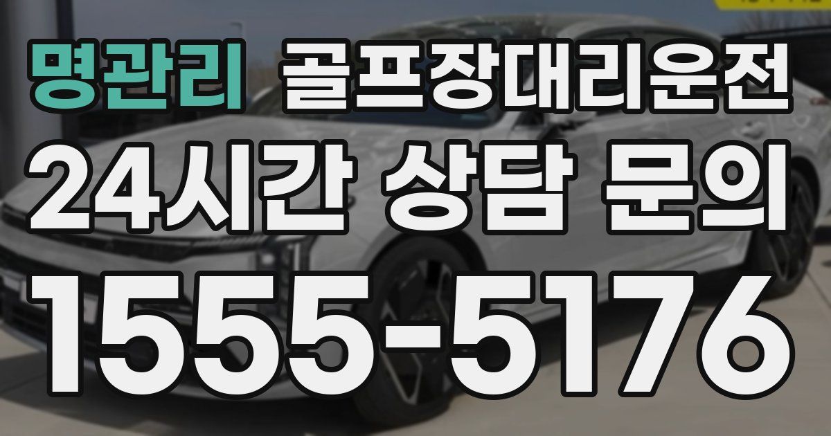골프장대리운전 서비스