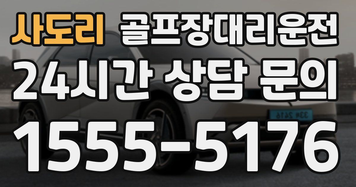 골프장대리운전 서비스