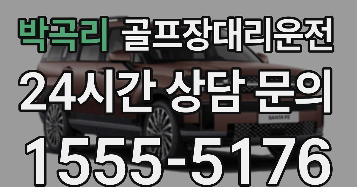 골프장대리운전 서비스