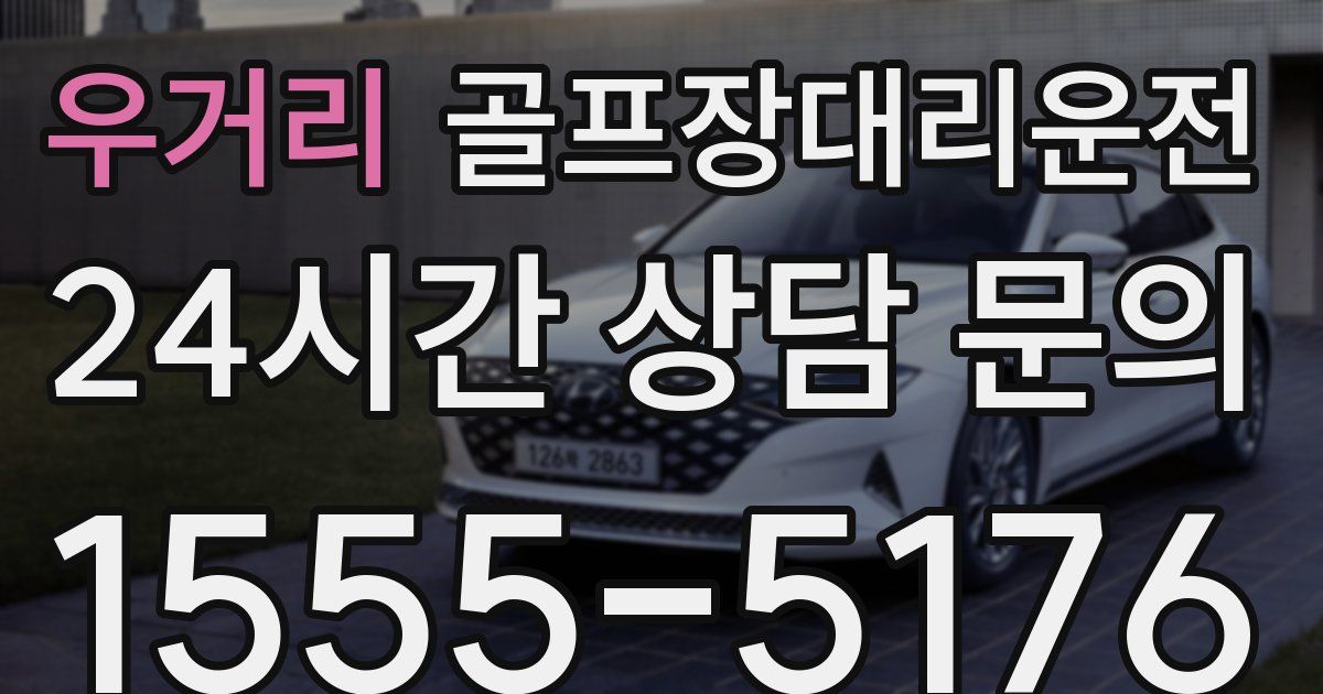 골프장대리운전 서비스