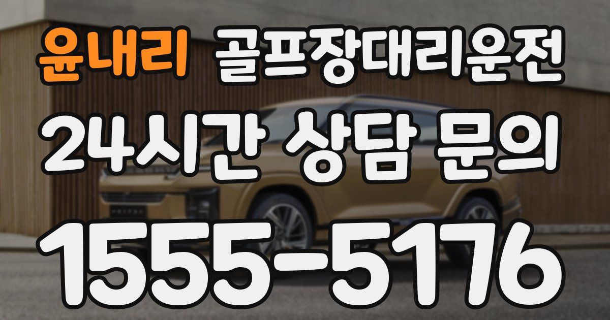 골프장대리운전 서비스