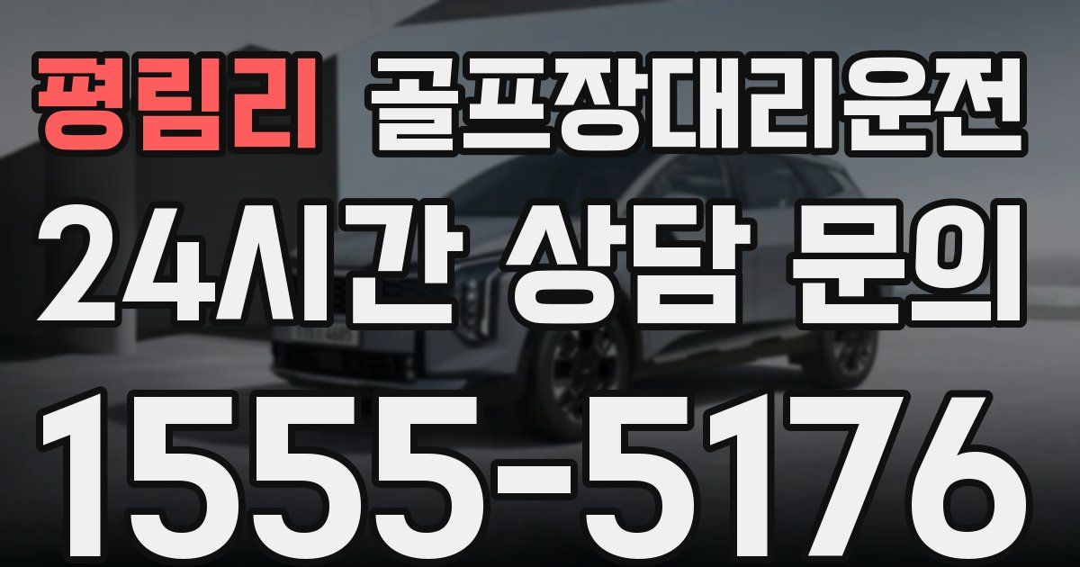 골프장대리운전 서비스