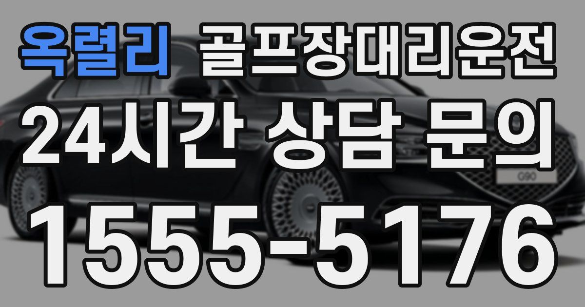 골프장대리운전 서비스
