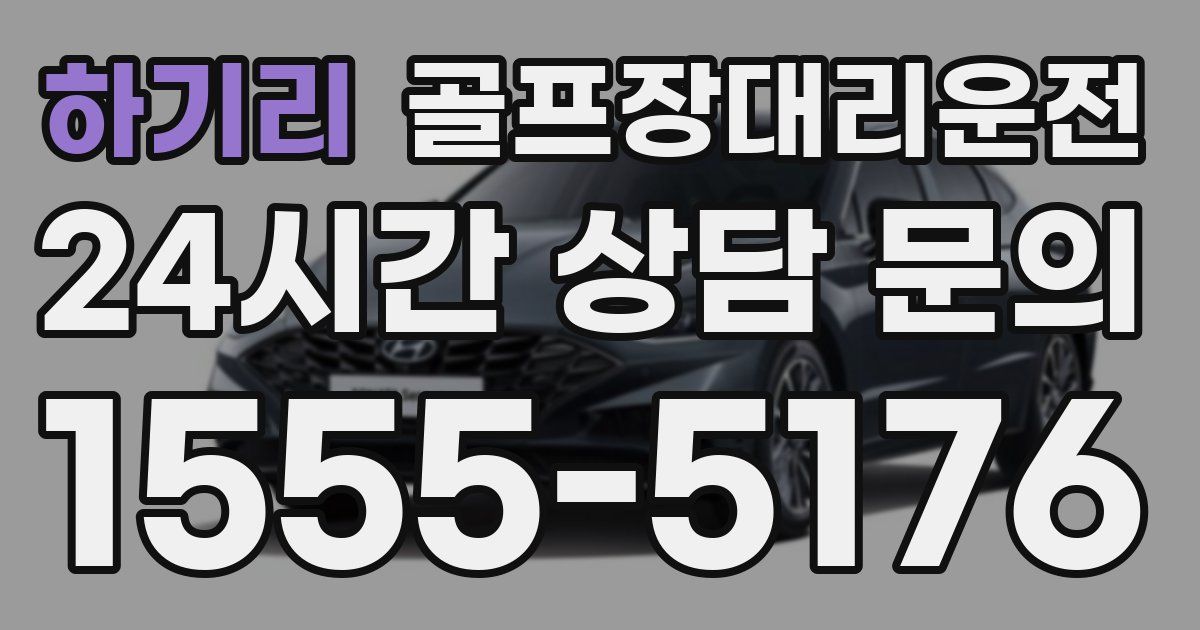 골프장대리운전 서비스
